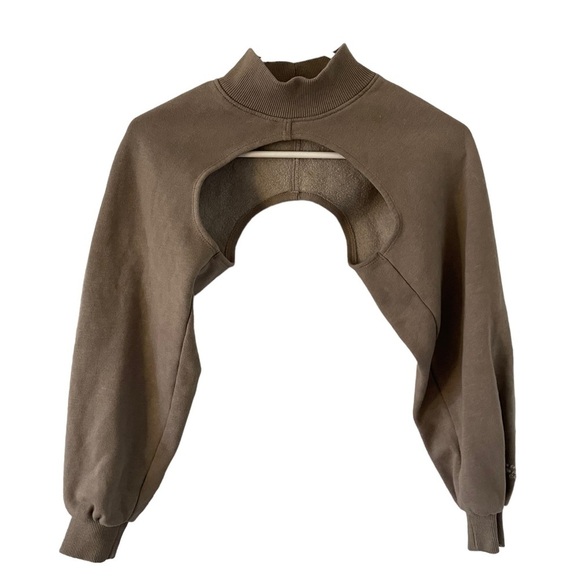 Zara Sweaters - Zara Tan Turtleneck Bolero Pullover Long Sleeves Small